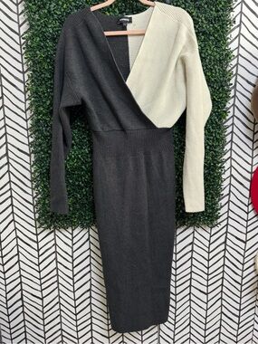 Express | Dresses | Express Metallic Sweater Dress | Poshmark